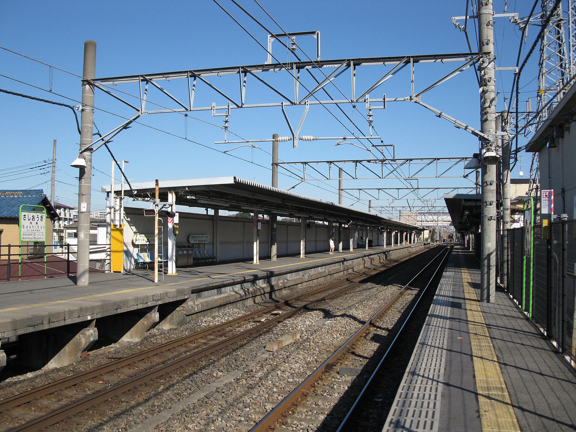 指扇駅のホーム